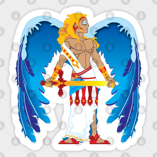 St. Michael Sticker by The Cuban Witch